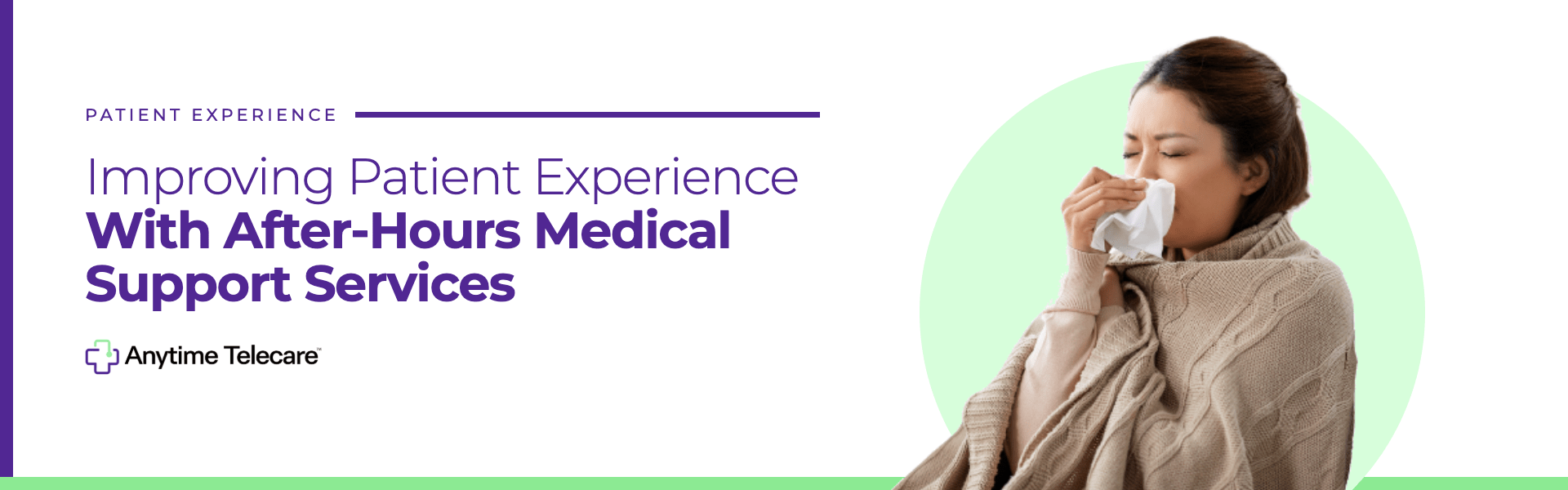 After-hours medical support services banner for improving patient experience