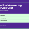 Medical answering service cost graphic comparing per-call pricing, per-minute pricing, and flat monthly retainer models
